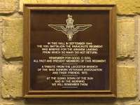Somerby Village Hall Tribute to the Parachute Regiment